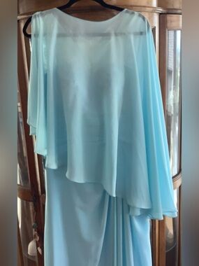 Elegant Light Blue Mother of the Bride Wedding Dress